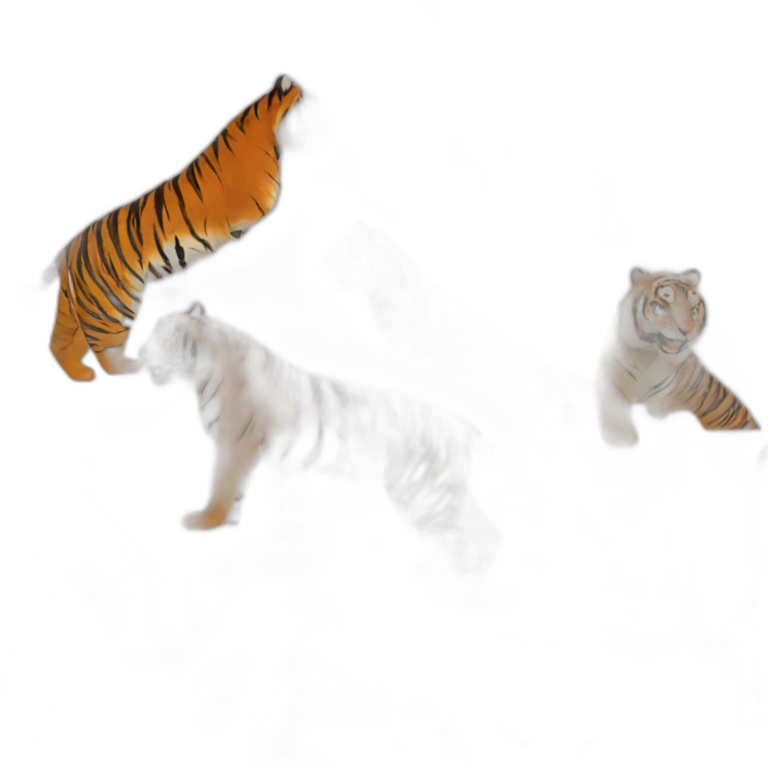 Two tigers emoji