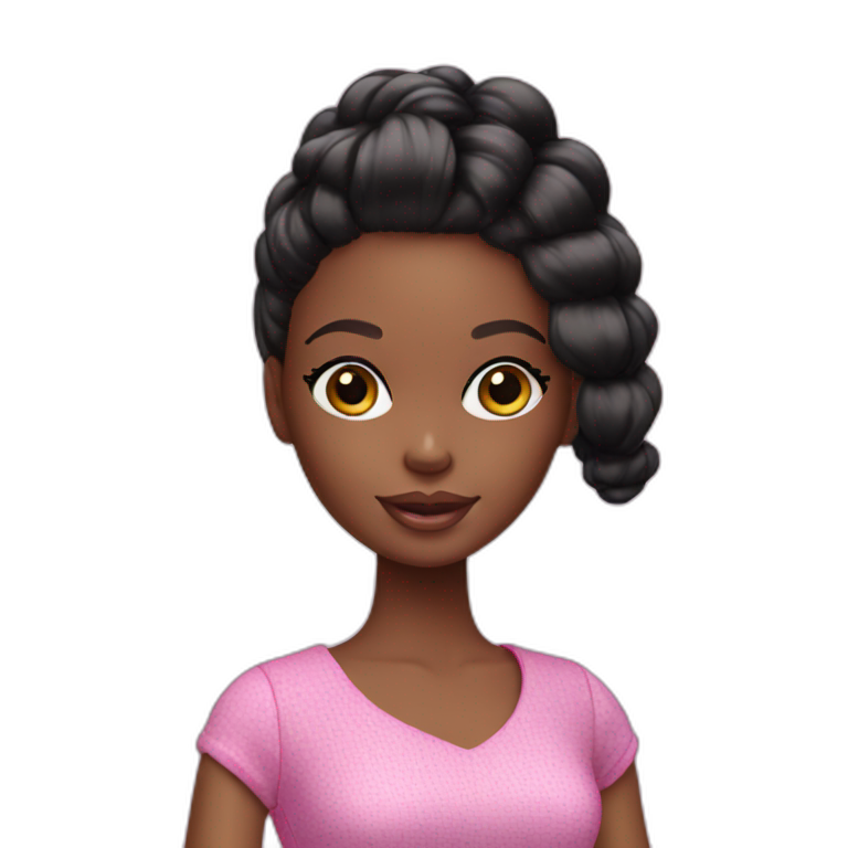 black barbie doll  emoji