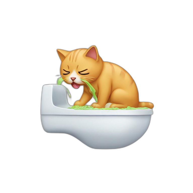 cat vomiting emoji