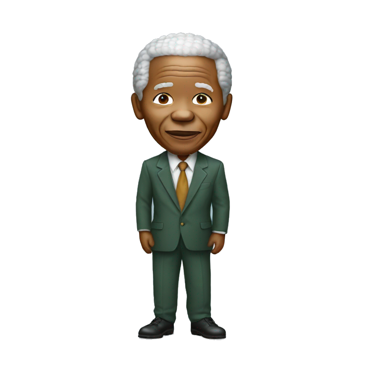 Nelson Mandela standing emoji