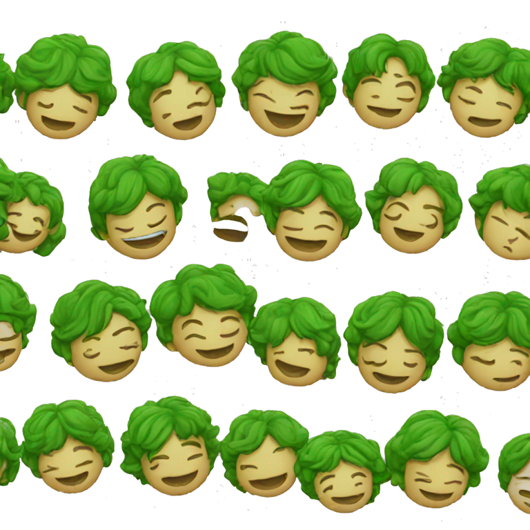 Beso verde emoji