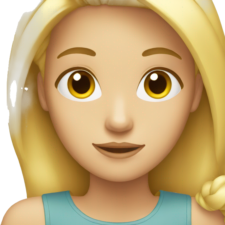 Blonde girl  emoji