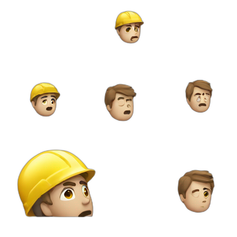 accident de travail add sad face emoji