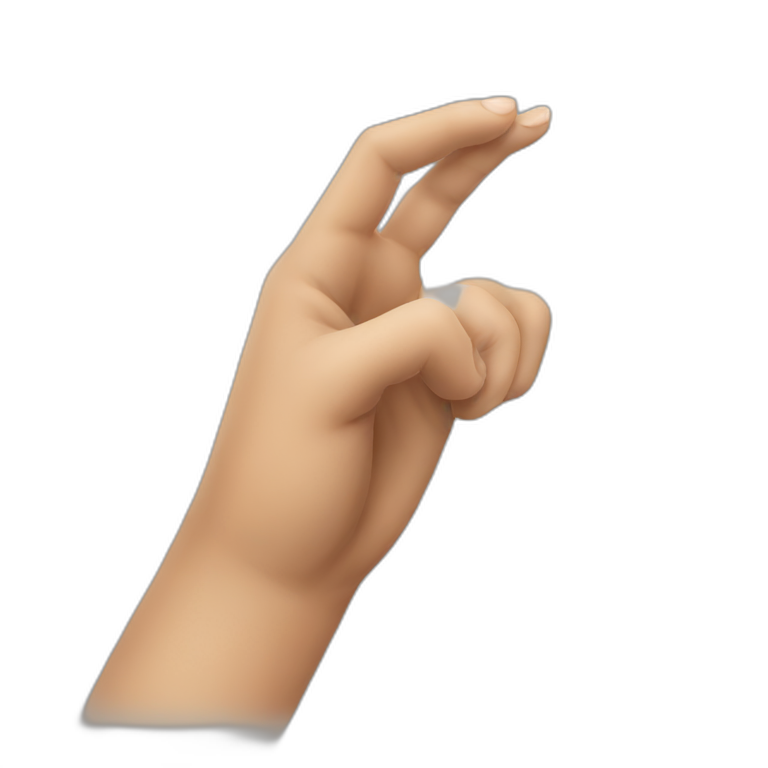 very long thumb emoji