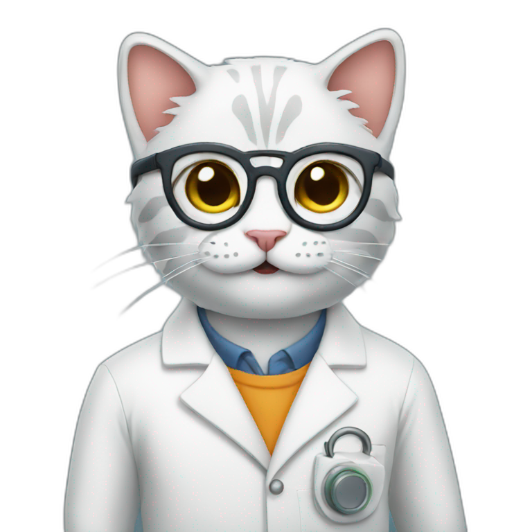 cat scientist emoji