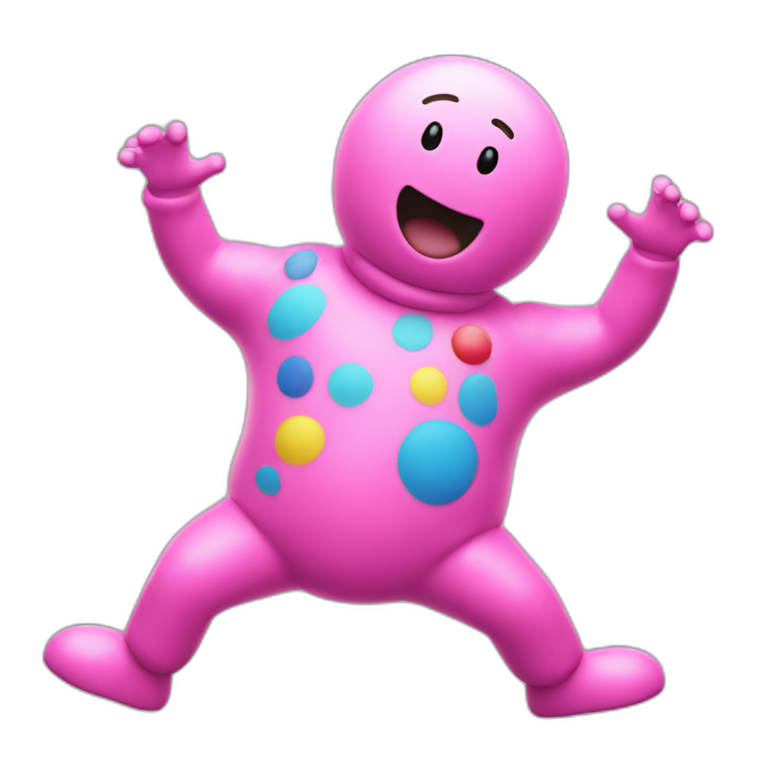 Mr blobby dabbing emoji