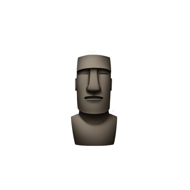 Moai amarillo emoji