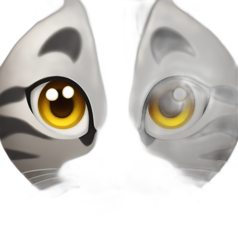 Gato con los ojos con sueño emoji