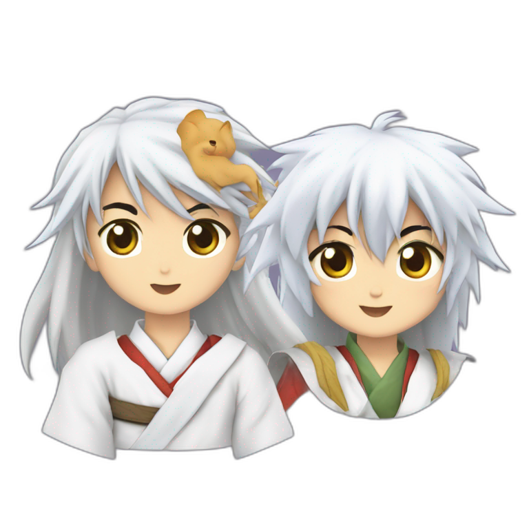 Rin and Sesshomaru (Inuyasha) emoji