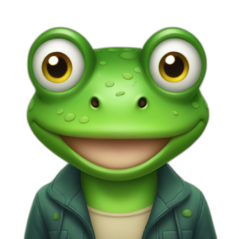 a frog emoji