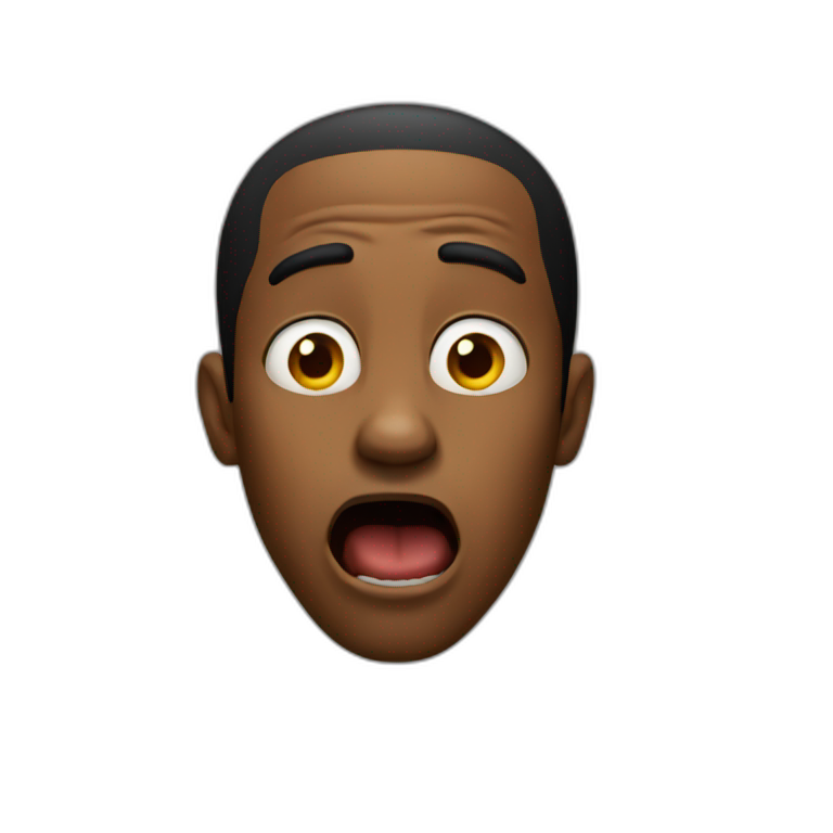 Shocked black Guy meme emoji