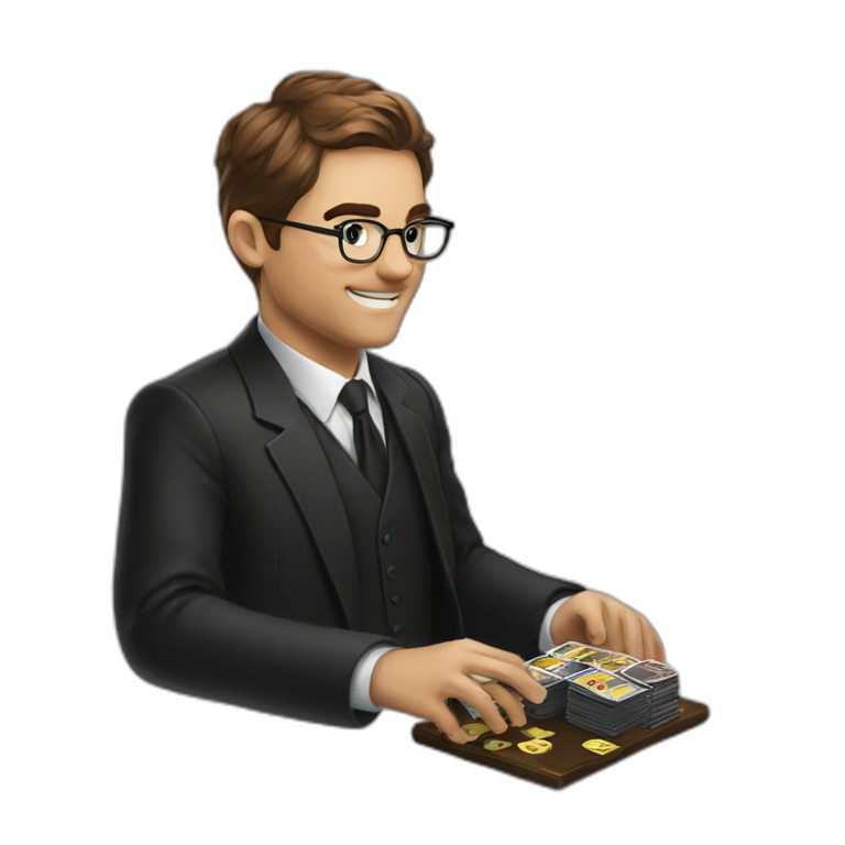 Lawyer playing magic the gathering emoji