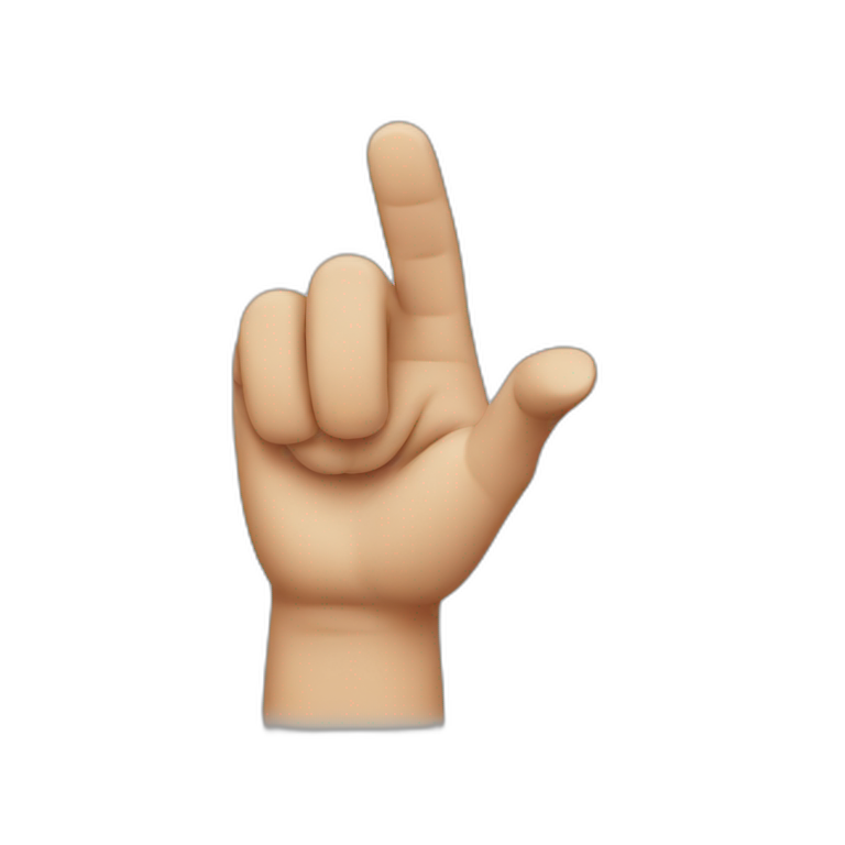 Finger pointing emoji