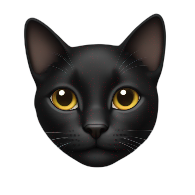 Gato negro emoji
