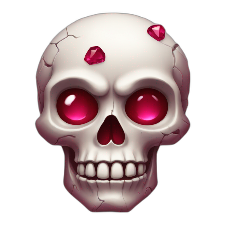 ruby skull emoji