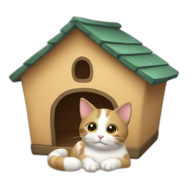 cat-houseを emoji