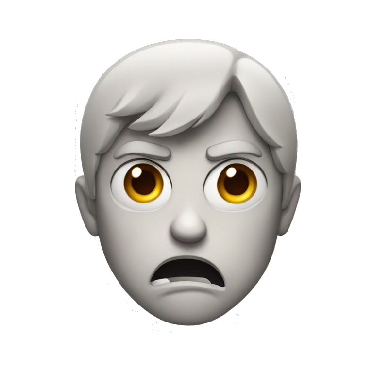 Angry face emoji