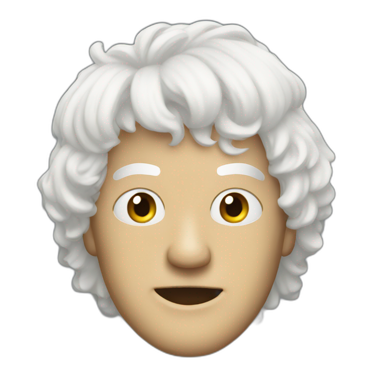 Blonde wig emoji hotsell