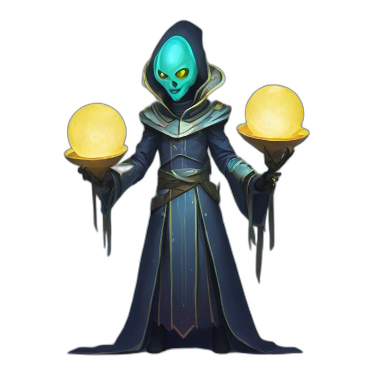 alien priest scifi roguelike rpg style inspired by slay thee spire emoji