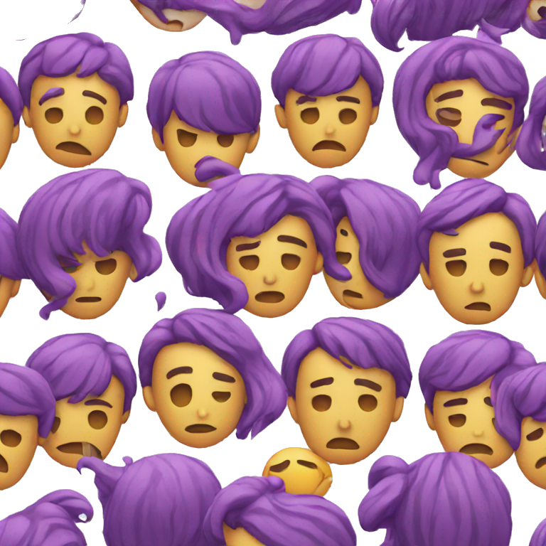 sad purple emoji  emoji