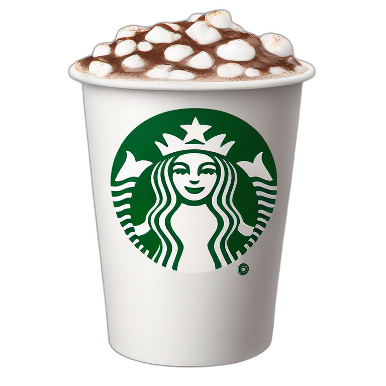Starbucks hot chocolat emoji