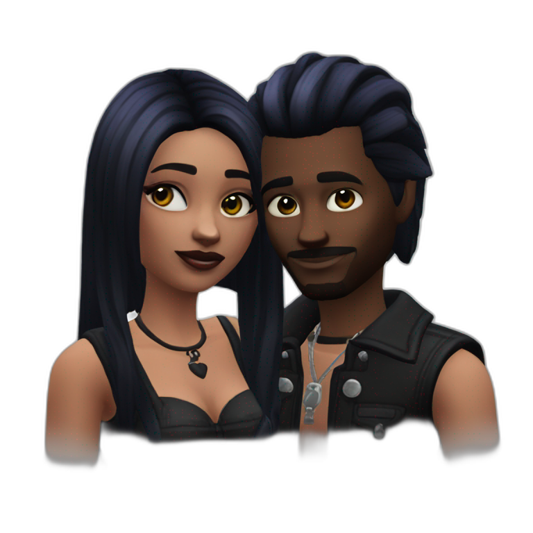 sims-4-Goth-Couple-perfectly-centered emoji