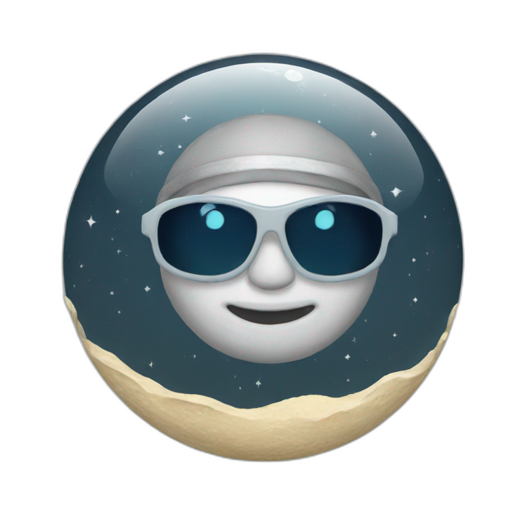swim on the moon emoji