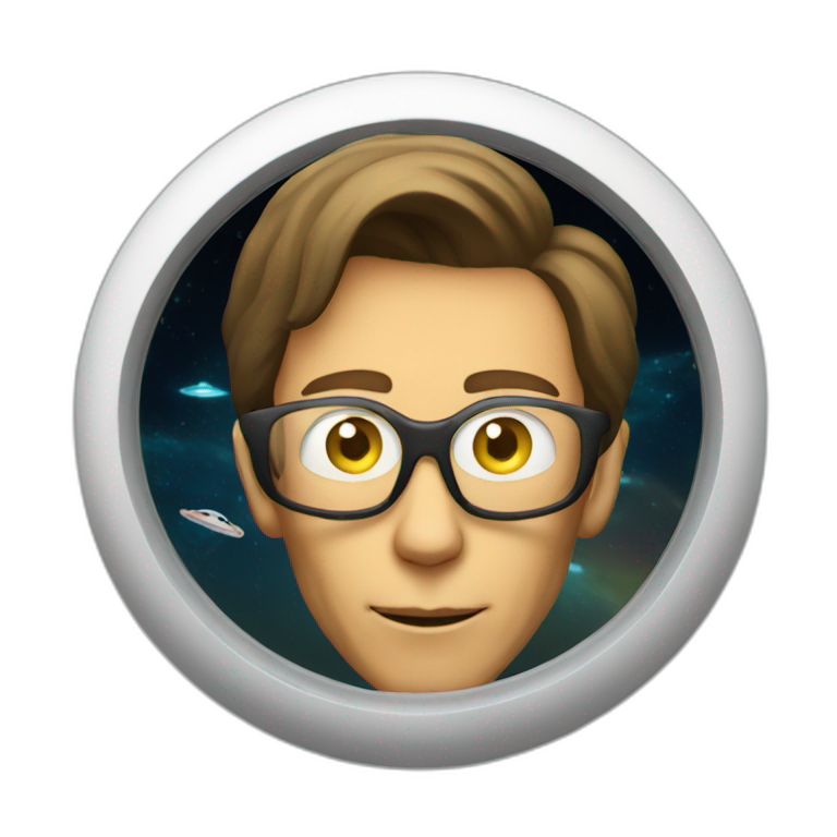 bob lazar in a flying saucer emoji