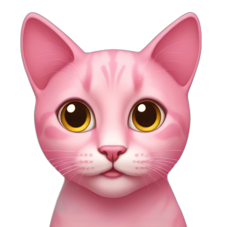 Gato rosa emoji