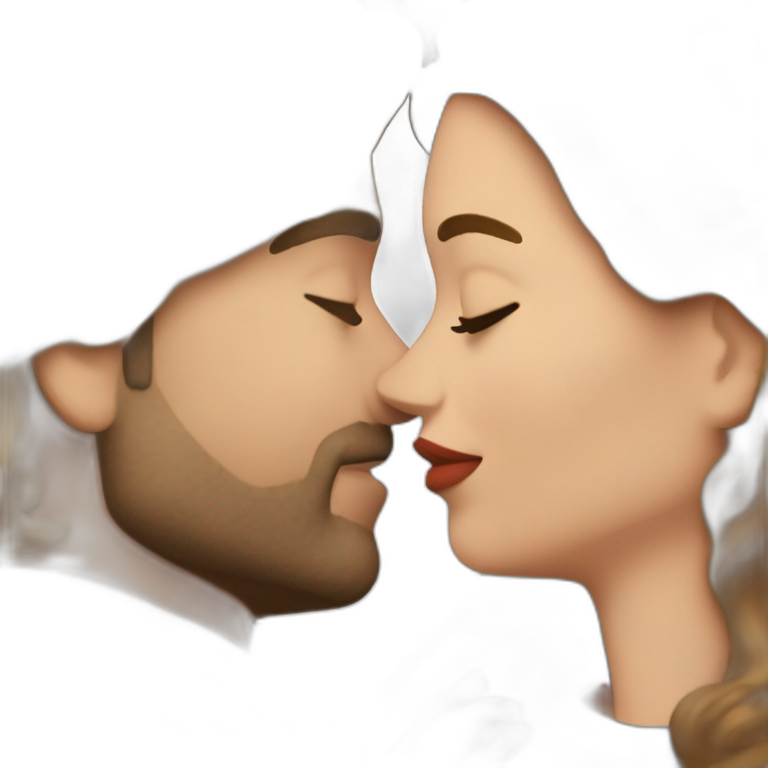 Myriam bregman kissing javier milei emoji