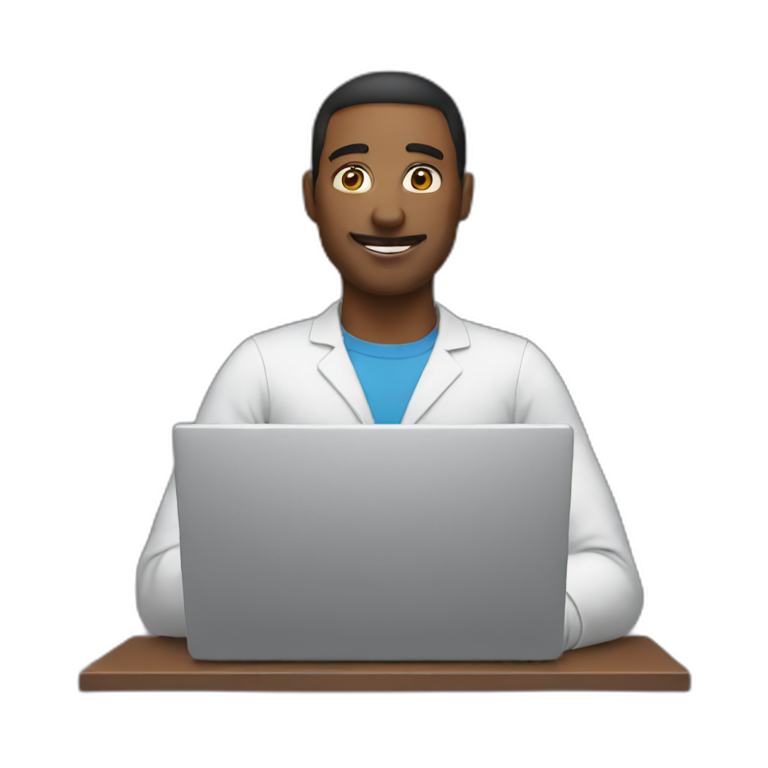 man working on laptop emoji