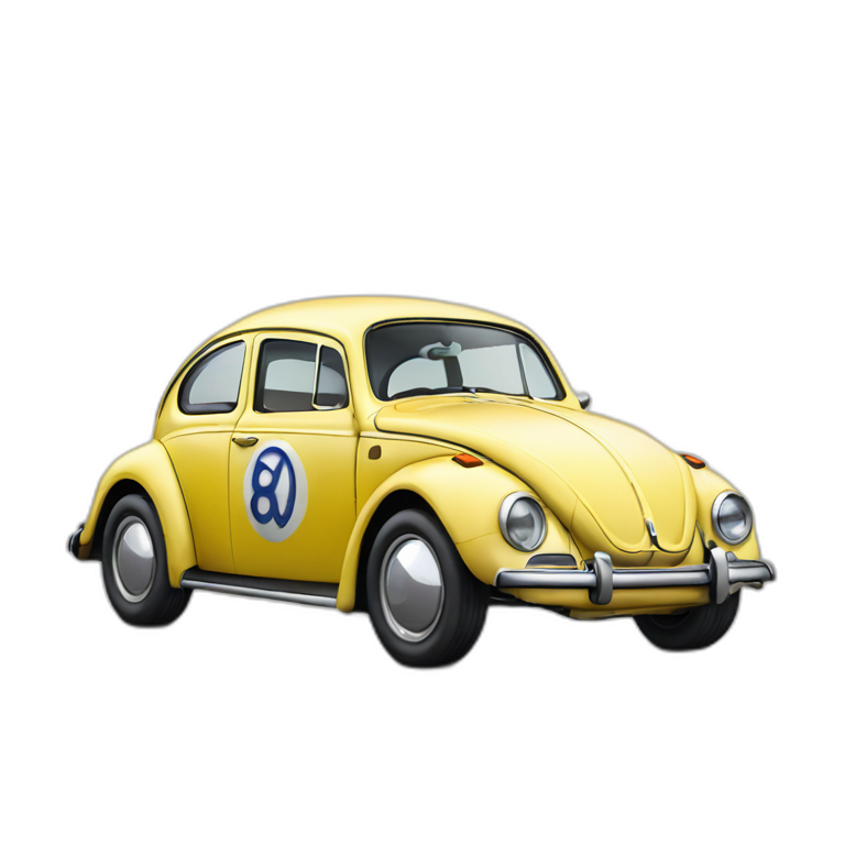 VW beetle Herbie emoji