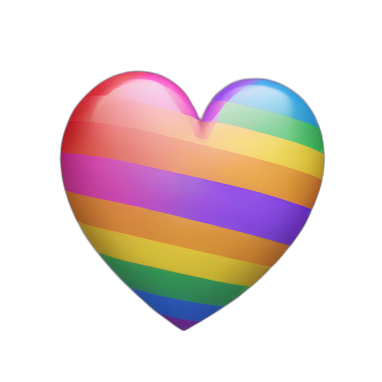 lgbt flag heart emoji