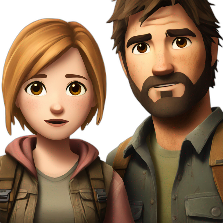 joel and ellie the last of us emoji