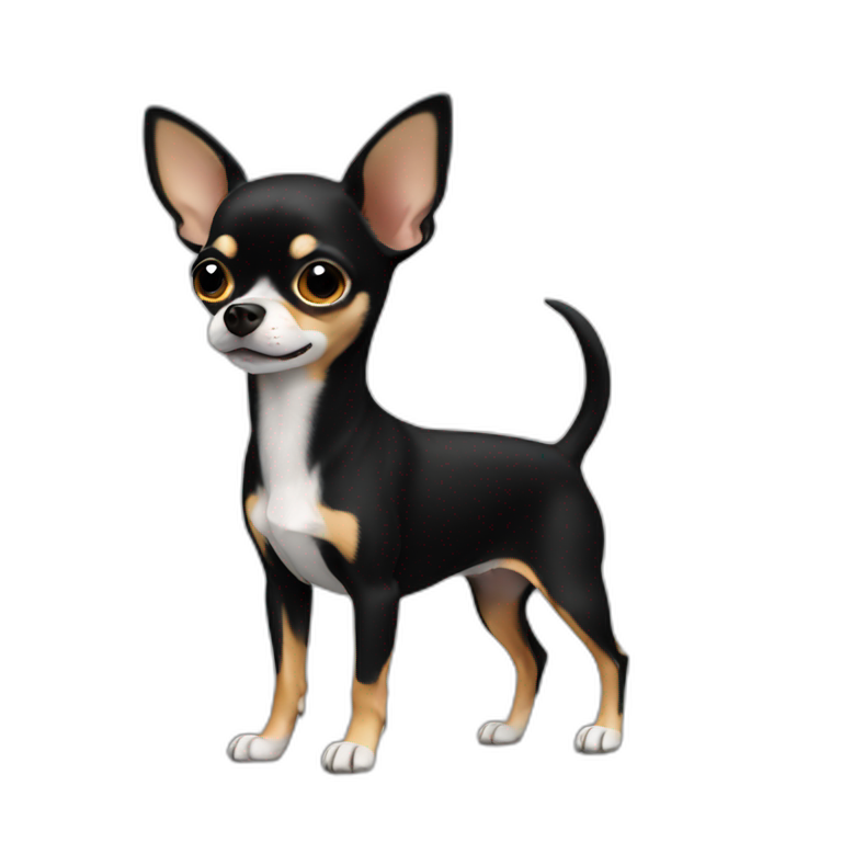 Chihuahua black emoji