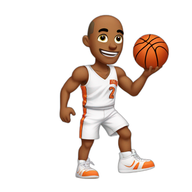 dexter from dexter's lab playing basketball emoji