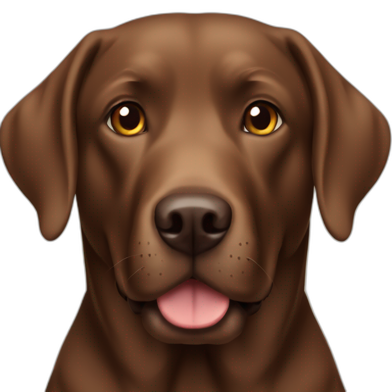 brown labrador retriever emoji