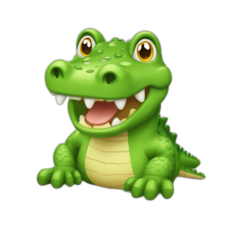 Cutest crocodile emoji
