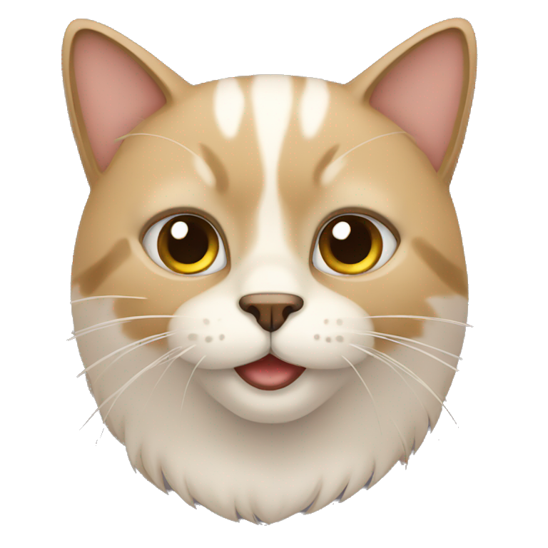 Gato con barba emoji