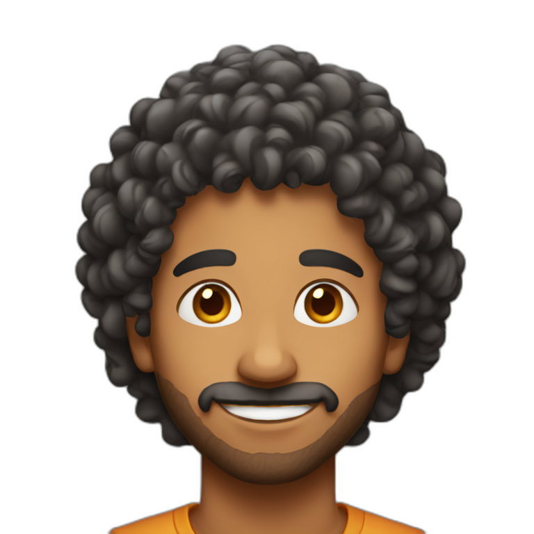 indian-guy-with-curly-hair emoji