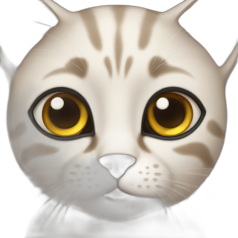 A cat with big eyes emoji