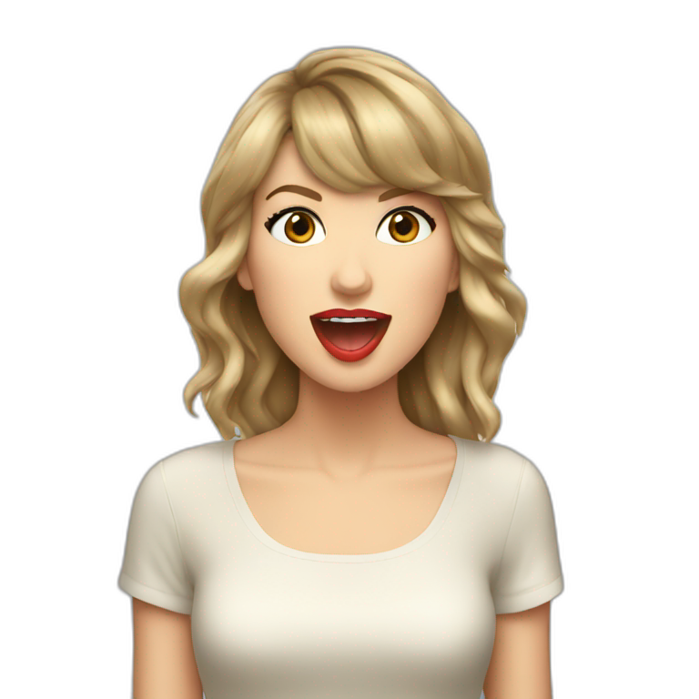 Taylor swift singing emoji