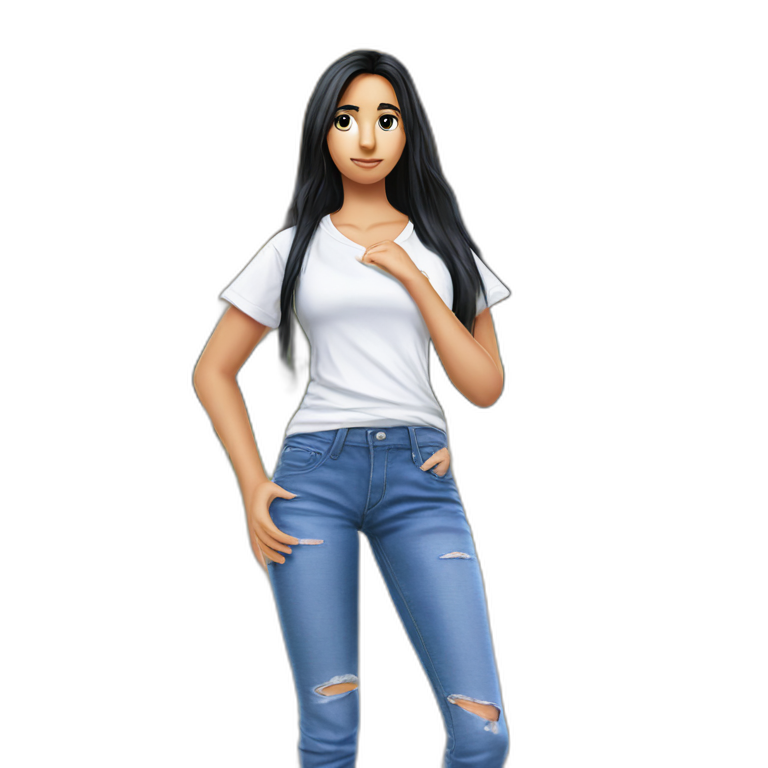 "girl in ripped jeans" emoji