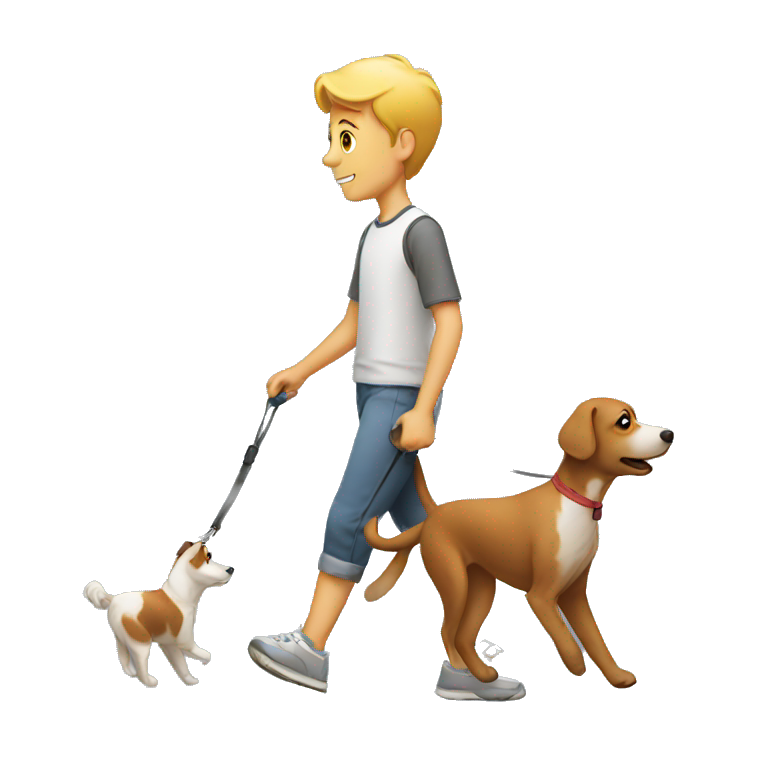 walking the dog emoji