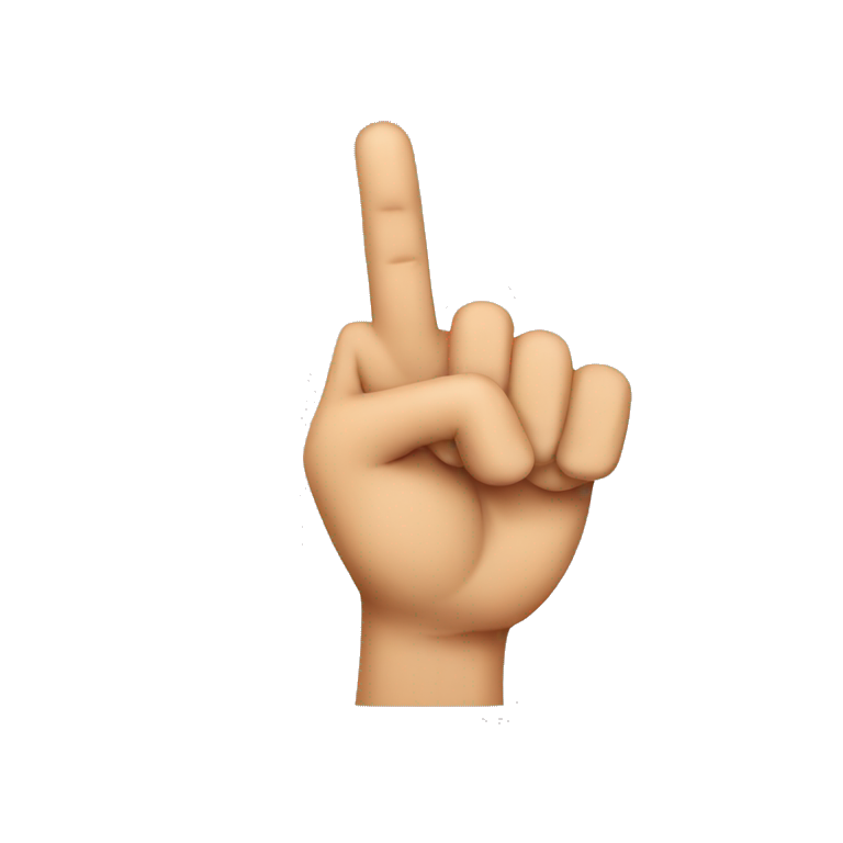 Emoji saluting with two fingers emoji