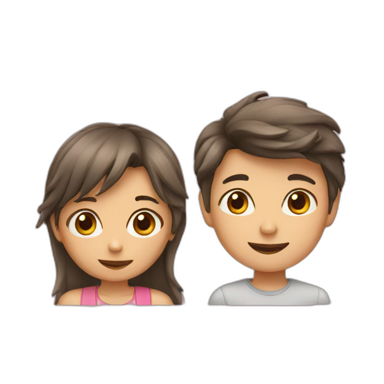 boy and girl emoji