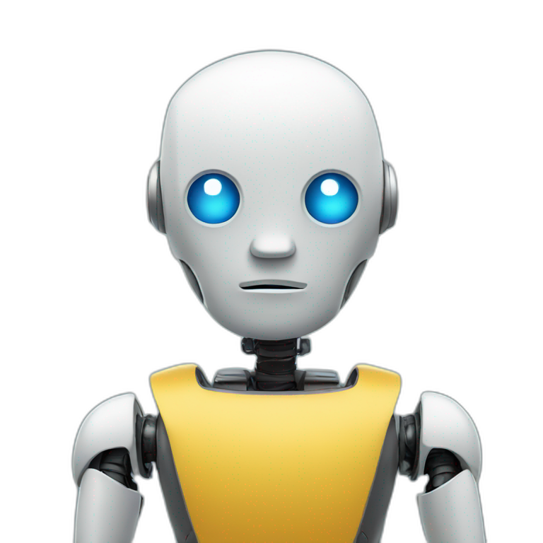 robot thinking face emoji
