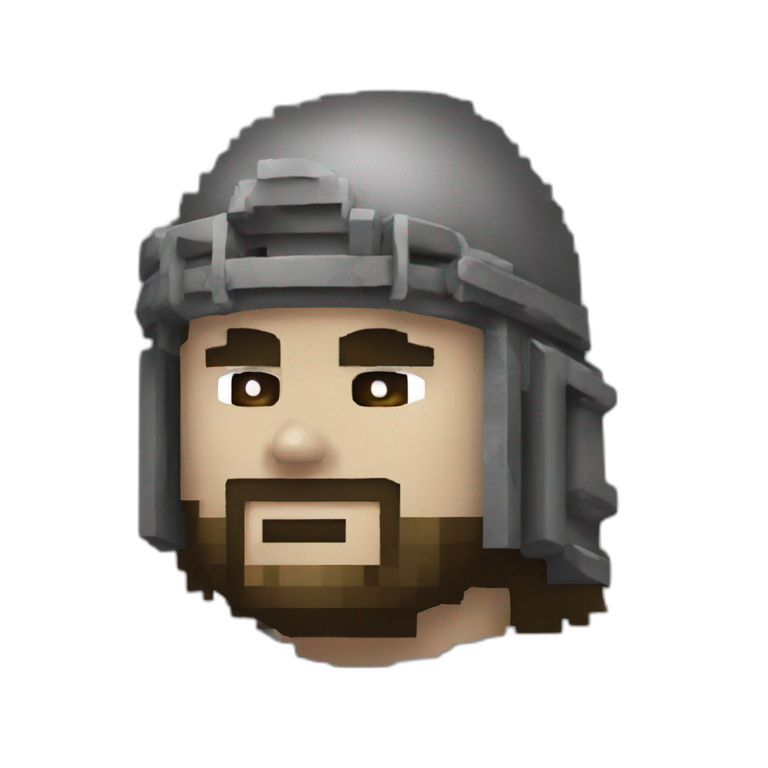 8-bit swordsman emoji