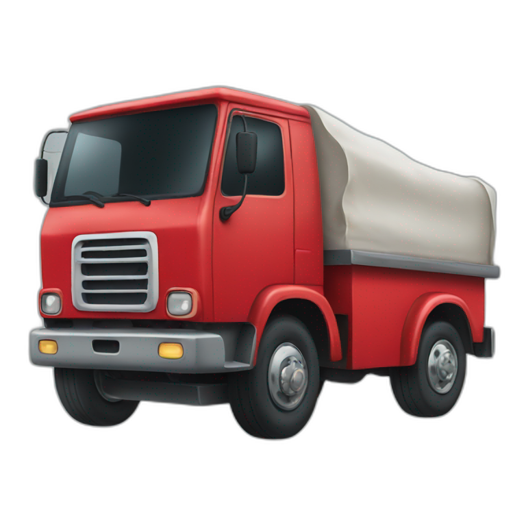 Red truck emoji
