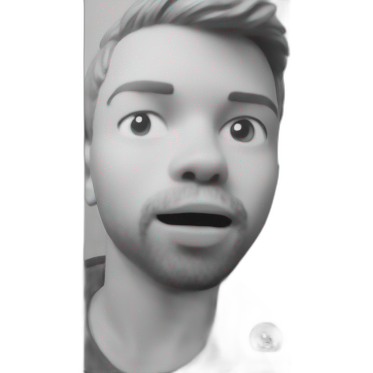 blurry boy in solo emoji